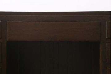 アンティーク家具　レトロ家具　ナラ材　薄型　ノスタルジックな雰囲気の両袖デスク(机、在宅ワーク、在宅用両袖机、在宅ワーク、在宅用ワークデスク、勉強机)(R-042886)