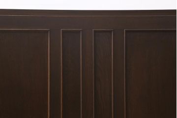 アンティーク家具　レトロ家具　ナラ材　薄型　ノスタルジックな雰囲気の両袖デスク(机、在宅ワーク、在宅用両袖机、在宅ワーク、在宅用ワークデスク、勉強机)(R-042886)