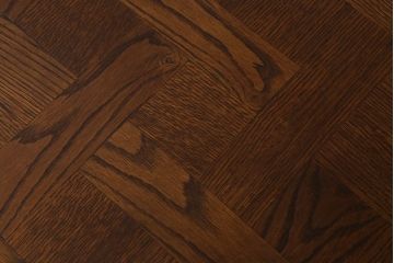 アンティーク家具　フランスアンティーク　オーク材　パーケット天板のドローリーフテーブル(エクステンションテーブル、ダイニングテーブル)(R-042889)