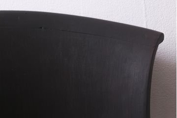 ビンテージ家具　ペイント　本革使用の高級感あふれるチェア(椅子、ダイニングチェア)(R-042891)