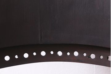 ビンテージ家具　ペイント　本革使用の高級感あふれるチェア(椅子、ダイニングチェア)(R-042891)