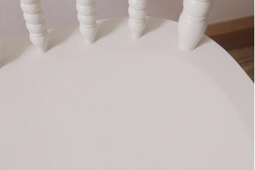 当店ペイント家具　ビンテージ　北海道民芸家具　フレンチスタイルにもおすすめのダイニングチェア(ウィンザーチェア、椅子、ウインザーチェア)(R-042893)