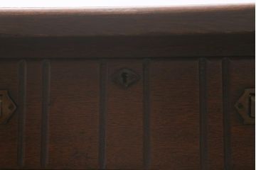 アンティーク家具　和製アンティーク　大正ロマン　重厚な佇まいが素敵な作業台(ダイニングテーブル、机)(R-042894)