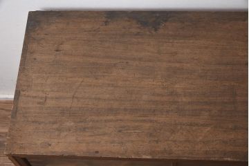 和製アンティーク　昭和初期　総桐材　呉服店で使われていた側面開きのガラスケース(ショーケース、飾り棚、陳列棚)(R-042899)