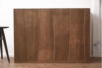 和製アンティーク　昭和初期　総桐材　呉服店で使われていた側面開きのガラスケース(ショーケース、飾り棚、陳列棚)(R-042899)