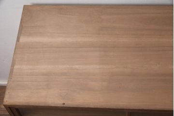 和製アンティーク　昭和初期　総桐材　呉服店で使われていた側面開きのガラスケース(ショーケース、飾り棚、陳列棚)(R-042900)