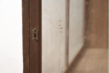 和製アンティーク　昭和初期　総桐材　呉服店で使われていた側面開きのガラスケース(ショーケース、飾り棚、陳列棚)(R-042900)