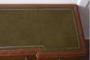 【簡易リペア限定品】フランスアンティーク　【簡易リペア限定品】【簡易リペア限定品】アンティーク建具　メープル材　玉杢が目を引く両袖机(両袖デスク、机、在宅ワーク、在宅用ワークデスク、サイドボード)(R-042903)