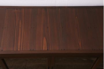 アンティーク家具　ヒノキ材　4枚引き戸　6尺水屋サイドボード(水屋箪笥、戸棚、収納棚)(R-042905)