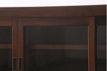 アンティーク家具　ヒノキ材　4枚引き戸　6尺水屋サイドボード(水屋箪笥、戸棚、収納棚)(R-042905)