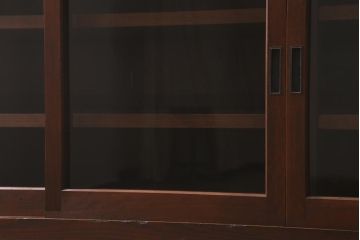 アンティーク家具　ヒノキ材　4枚引き戸　6尺水屋サイドボード(水屋箪笥、戸棚、収納棚)(R-042905)