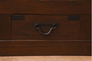 アンティーク家具　ヒノキ材　4枚引き戸　6尺水屋サイドボード(水屋箪笥、戸棚、収納棚)(R-042905)