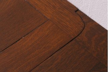 アンティーク家具　イギリスアンティーク　上手物!　オーク材　華やかなバルボスレッグのドローリーフテーブル(エクステンションテーブル、ダイニングテーブル)(R-042908)
