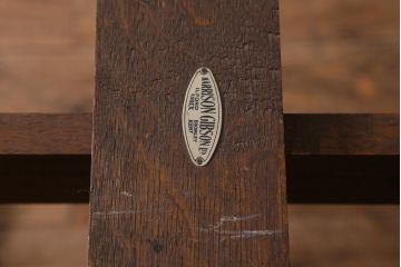 アンティーク家具　イギリスアンティーク　上手物!　オーク材　華やかなバルボスレッグのドローリーフテーブル(エクステンションテーブル、ダイニングテーブル)(R-042908)