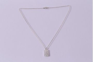 ヴィンテージアクセサリー　シルバー925　透かし模様のビンテージネックレス(ペンダント)(R-042922)