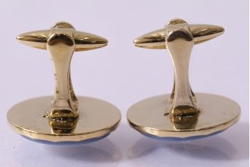 中古　Wedgewood by Stratton　ウェッジウッド　ストラットン　ジャスパー　帆船モチーフのカフス(アクセサリー)(R-042929)