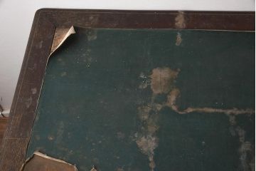 レトロ家具　ナラ材　木のぬくもり溢れる両袖机(ワークデスク、在宅ワーク、在宅用)(R-042932)