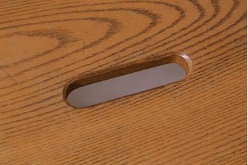 ヴィンテージ家具　昭和中期　タモ材　レア!ナチュラルインテリアにおすすめの踏み台(3段、飾り台、ステップ、ビンテージ)(R-042936)