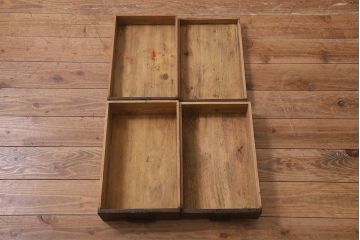 アンティーク家具　明治大正期　大きめの丸金具がアクセントの小引き出し(卓上収納、小物収納)(R-042940)