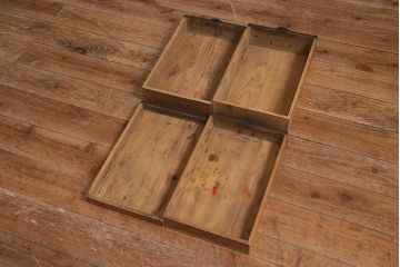 アンティーク家具　明治大正期　大きめの丸金具がアクセントの小引き出し(卓上収納、小物収納)(R-042940)