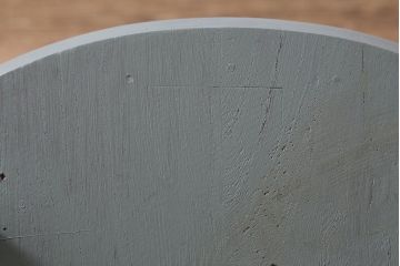ヴィンテージ家具　ERCOL(アーコール)　淡いグリーンのペイントがおしゃれなクエーカーチェア(ダイニングチェア、椅子、ビンテージ)(R-042944)