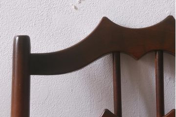 ヴィンテージ家具　イギリスビンテージ　ERCOL(アーコール)　希少!洗練されたデザインのラダーバックチェア(ダイニングチェア、椅子)(R-042958)