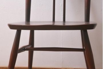 ヴィンテージ家具　イギリスビンテージ　ERCOL(アーコール)　希少!洗練されたデザインのラダーバックチェア(ダイニングチェア、椅子)(R-042958)