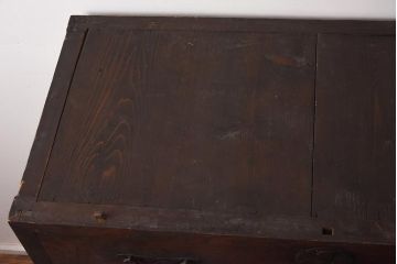 アンティーク家具　明治期　前面欅(ケヤキ)材　味わい漂う衣装箪笥(時代箪笥、収納箪笥、チェスト、引き出し)(R-042962)