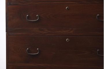 和製アンティーク　昭和中期　三方桑材　桐材　高級品!和モダンな雰囲気づくりにおすすめの重ね箪笥(和箪笥、衣装箪笥)(R-042965)