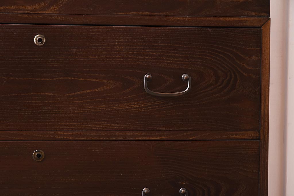 和製アンティーク　昭和中期　三方桑材　桐材　高級品!和モダンな雰囲気づくりにおすすめの重ね箪笥(和箪笥、衣装箪笥)(R-042965)