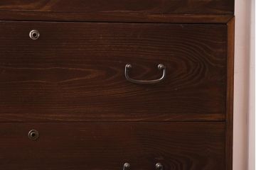 和製アンティーク　昭和中期　三方桑材　桐材　高級品!和モダンな雰囲気づくりにおすすめの重ね箪笥(和箪笥、衣装箪笥)(R-042965)