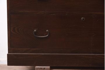 和製アンティーク　昭和中期　三方桑材　桐材　高級品!和モダンな雰囲気づくりにおすすめの重ね箪笥(和箪笥、衣装箪笥)(R-042965)