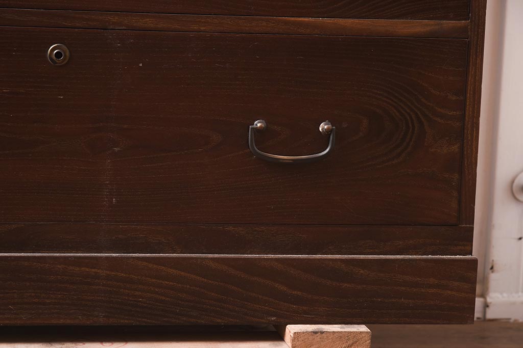 和製アンティーク　昭和中期　三方桑材　桐材　高級品!和モダンな雰囲気づくりにおすすめの重ね箪笥(和箪笥、衣装箪笥)(R-042965)