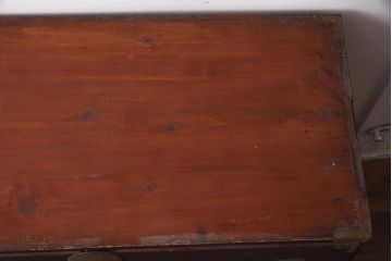 アンティーク家具　和製アンティーク　大正昭和初期　ヒノキ材　三段　和の風格漂う衣装箪笥(和箪笥)(R-042967)