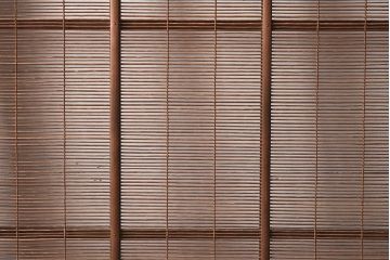 ビンテージ建具　上手物!　無双窓　藤紋の透かし入りの御簾戸4枚セット(戸、簀戸、葭戸、夏障子、夏戸、葦戸)(R-042972)