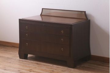 在庫未使用品　IDC大塚家具　ヘンレドン(HENREDON)　Barbara Barry　B8003-06　WN　ナイトテーブル(チェスト)(定価約75万円)(R-042974)