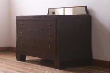 在庫未使用品　IDC大塚家具　ヘンレドン(HENREDON)　Barbara Barry　B8003-06　WN　ナイトテーブル(チェスト)(定価約75万円)(R-042974)