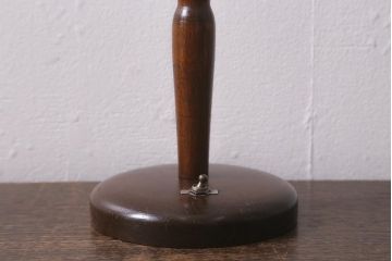 アンティーク照明　和製アンティーク　シェードのデザインがおしゃれなスタンドライト(テーブルランプ、デスクスタンド)(R-042977)