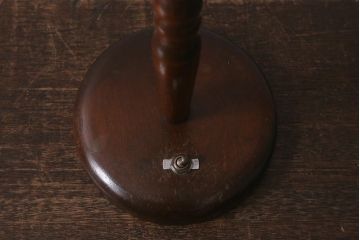 アンティーク照明　和製アンティーク　シェードのデザインがおしゃれなスタンドライト(テーブルランプ、デスクスタンド)(R-042977)