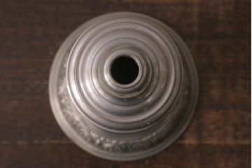 アンティーク雑貨　昭和初期　金属製のボディがおしゃれなオイルランプ(灯油ランプ)(R-042981)