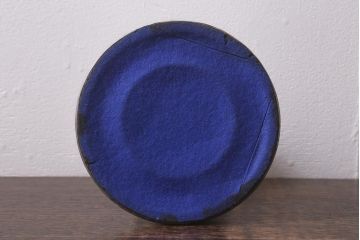 アンティーク雑貨　昭和初期　金属製のボディがおしゃれなオイルランプ(灯油ランプ)(R-042981)