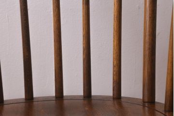 ビンテージ家具　飛騨産業　WINDSOR　ビンテージキツツキ　シンプルなホワイトオーク材製のロッキングチェア(アームチェア)(R-042988)