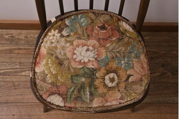 ヴィンテージ家具　ERCOL(アーコール)　クッション付き　カントリースタイルにも合うクエーカーチェア(椅子、ビンテージ)(R-042989)