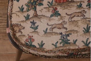 ヴィンテージ家具　ERCOL(アーコール)　クッション付き　カントリースタイルにも合うクエーカーチェア(椅子、ビンテージ)(R-042990)