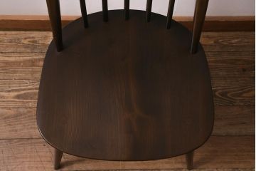 ヴィンテージ家具　ERCOL(アーコール)　クッション付き　カントリースタイルにも合うクエーカーチェア(椅子、ビンテージ)(R-042991)