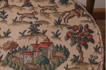 ヴィンテージ家具　ERCOL(アーコール)　クッション付き　カントリースタイルにも合うクエーカーチェア(椅子、ビンテージ)(R-042993)