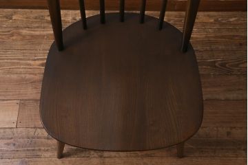 ヴィンテージ家具　ERCOL(アーコール)　クッション付き　カントリースタイルにも合うクエーカーチェア(椅子、ビンテージ)(R-042993)