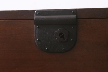 アンティーク家具　明治大正期　ヒノキ材　隠し付き　上品な佇まいが魅力の関西帳場箪笥(時代箪笥、収納棚)(R-043004)