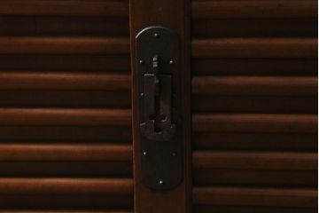 アンティーク家具　明治大正期　ヒノキ材　隠し付き　上品な佇まいが魅力の関西帳場箪笥(時代箪笥、収納棚)(R-043004)