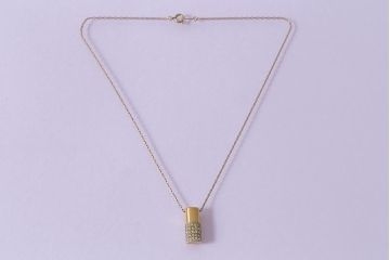 ビンテージアクセサリー　和製ビンテージ　クラシカルなデザインのネックレス(R-043016)